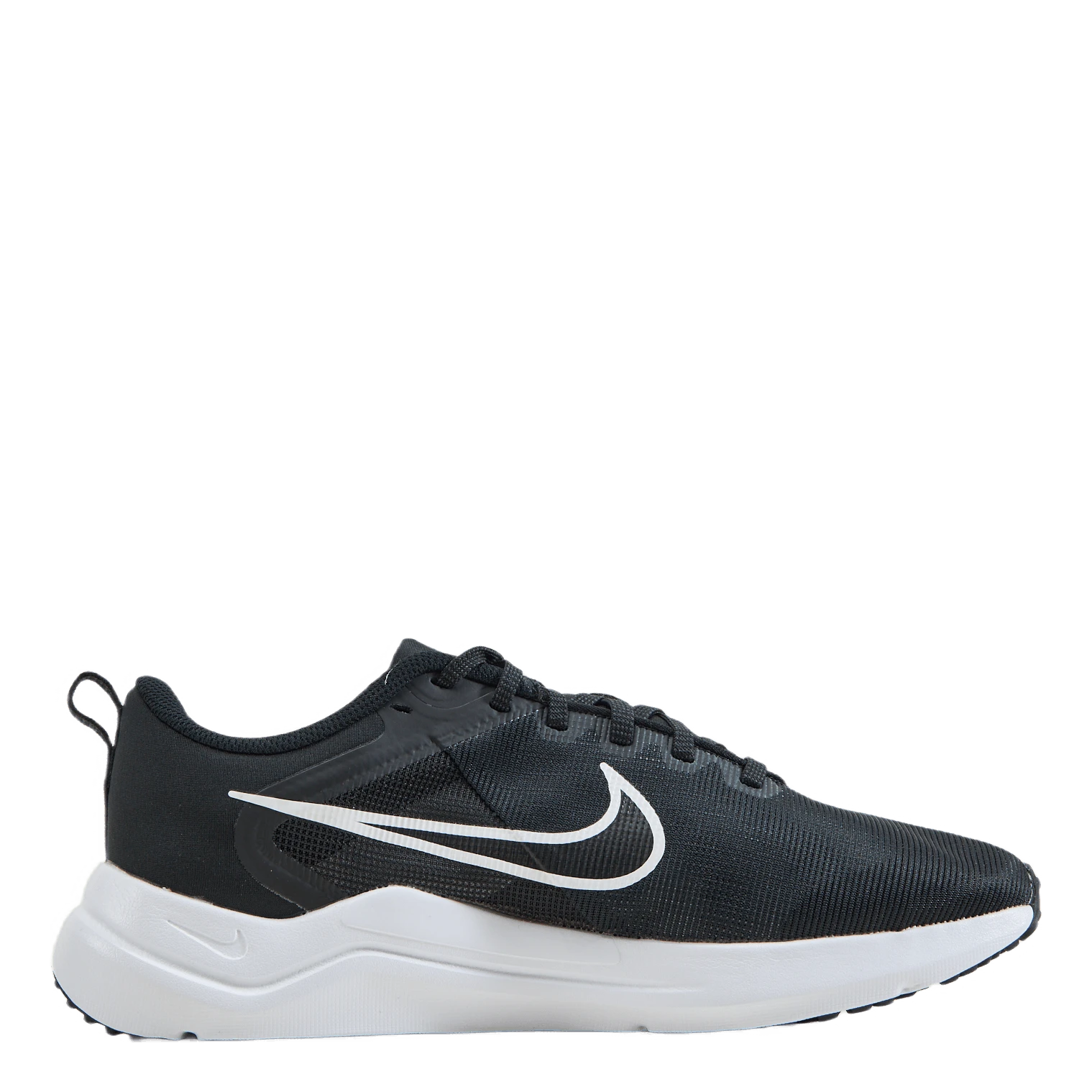 Nike Downshifter 12 Women's Road Running Shoes BLACK/WHITE-SMOKE GREY-PURE PLATINUM - Billede 3