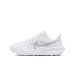 Nike Air Zoom Pegasus 39 Women's Road Running Shoes WHITE/METALLIC SILVER-PURE PLATINUM