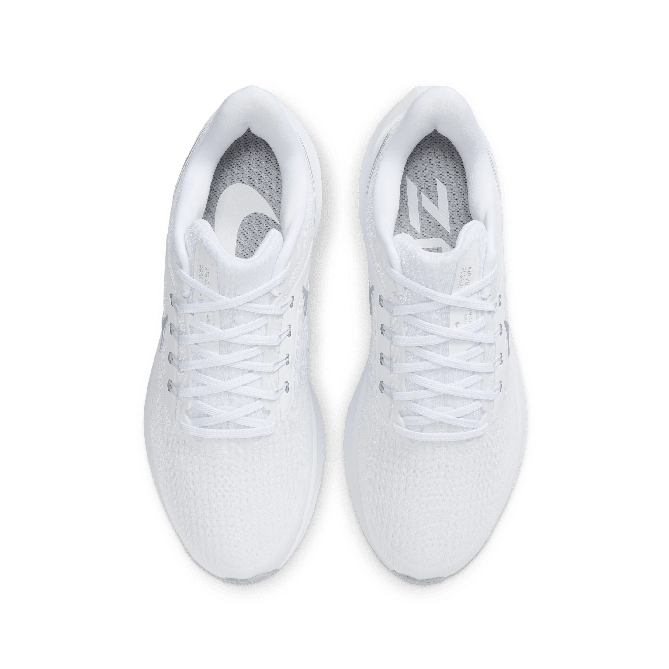 Nike Air Zoom Pegasus 39 Women's Road Running Shoes WHITE/METALLIC SILVER-PURE PLATINUM - Billede 5