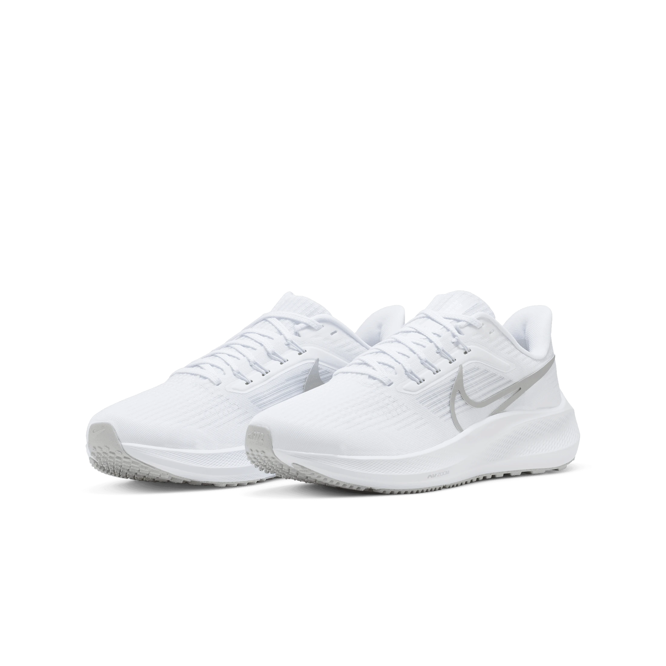 Nike Air Zoom Pegasus 39 Women's Road Running Shoes WHITE/METALLIC SILVER-PURE PLATINUM - Billede 6