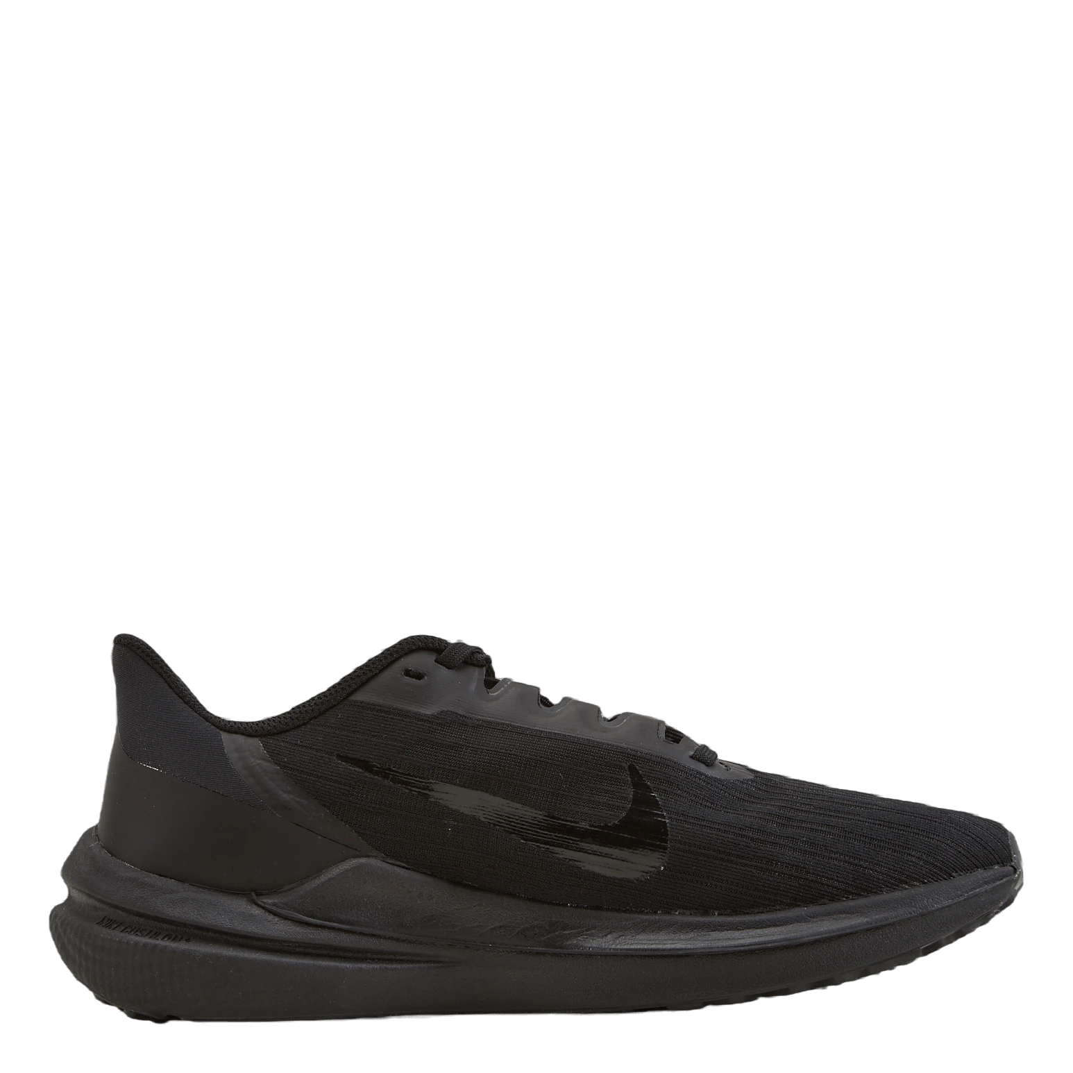 Nike Air Winflo 9 Men's Road Running Shoes BLACK/DK SMOKE GREY - Billede 3