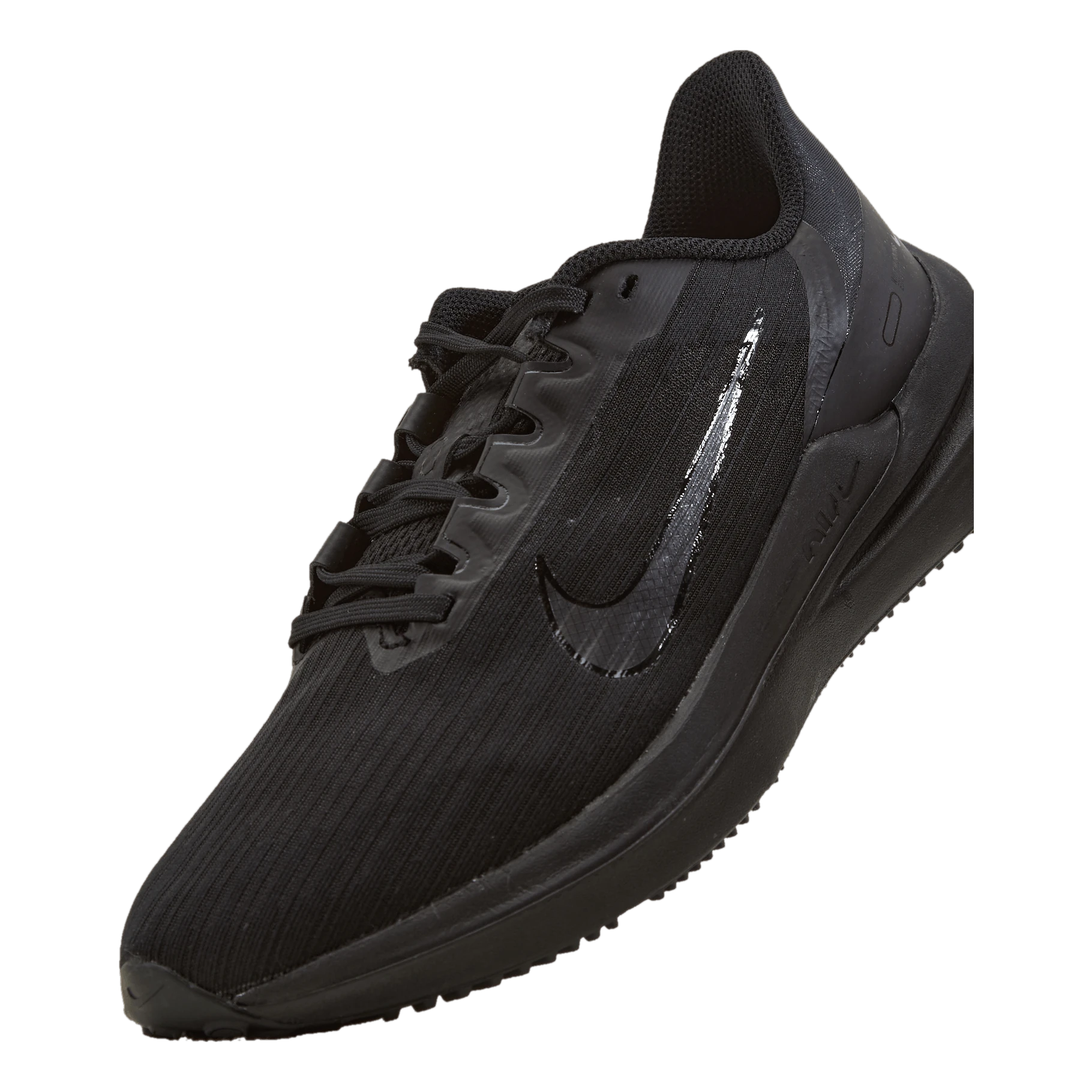 Nike Air Winflo 9 Men's Road Running Shoes BLACK/DK SMOKE GREY - Billede 6