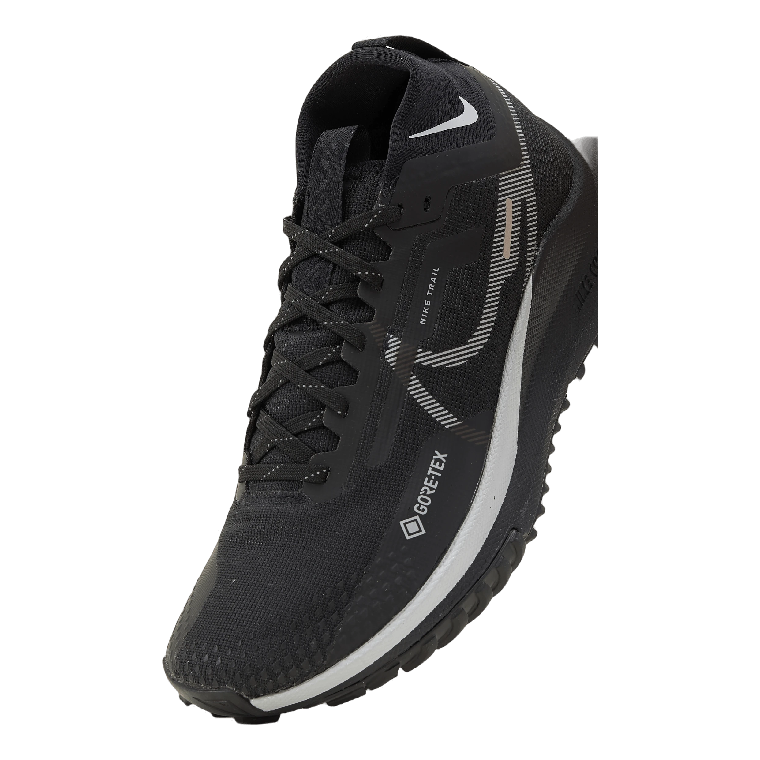 Nike React Pegasus Trail 4 GORE-TEX Women's Waterproof Trail Running Shoes BLACK/WOLF GREY-REFLECT SILVER - Billede 6