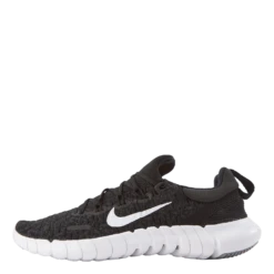 Nike Free Run 5.0 Women's Road Running Shoes BLACK/WHITE-DK SMOKE GREY