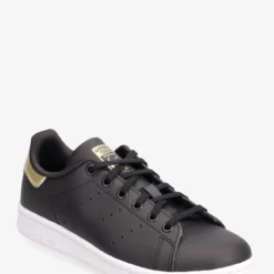 Adidas Originals Stan Smith Shoes - CBLACK/FTWWHT/GOLDMT