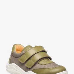 ANGULUS Shoes - Flat - With Velcro - 1418/1637 MOS GREEN/BEIGE