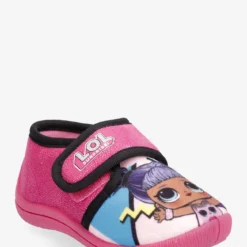 LOL House Shoes - FUCHSIA/BLACK